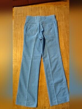 Vintage Levis Light Blue Wide Leg Pants Men's Cut